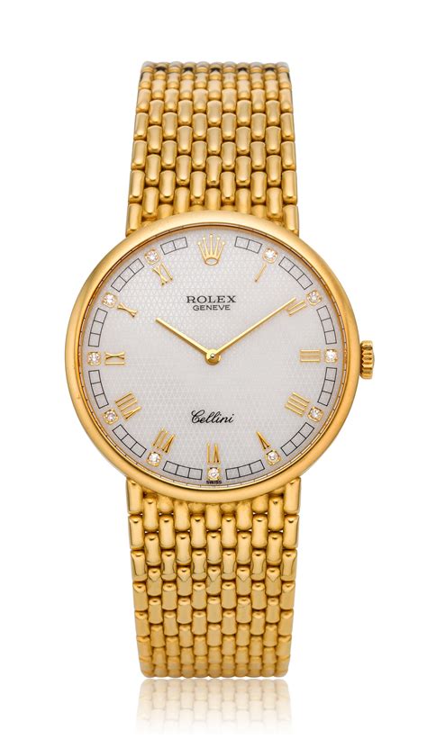 18 kt gold rolex cellini|Rolex cellini 18k gold watch.